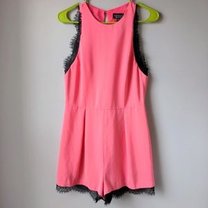 Topshop Coral Romper size 6